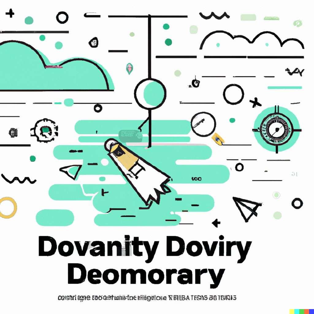 the discovery of gravity, modern flat design style illustration with line elements